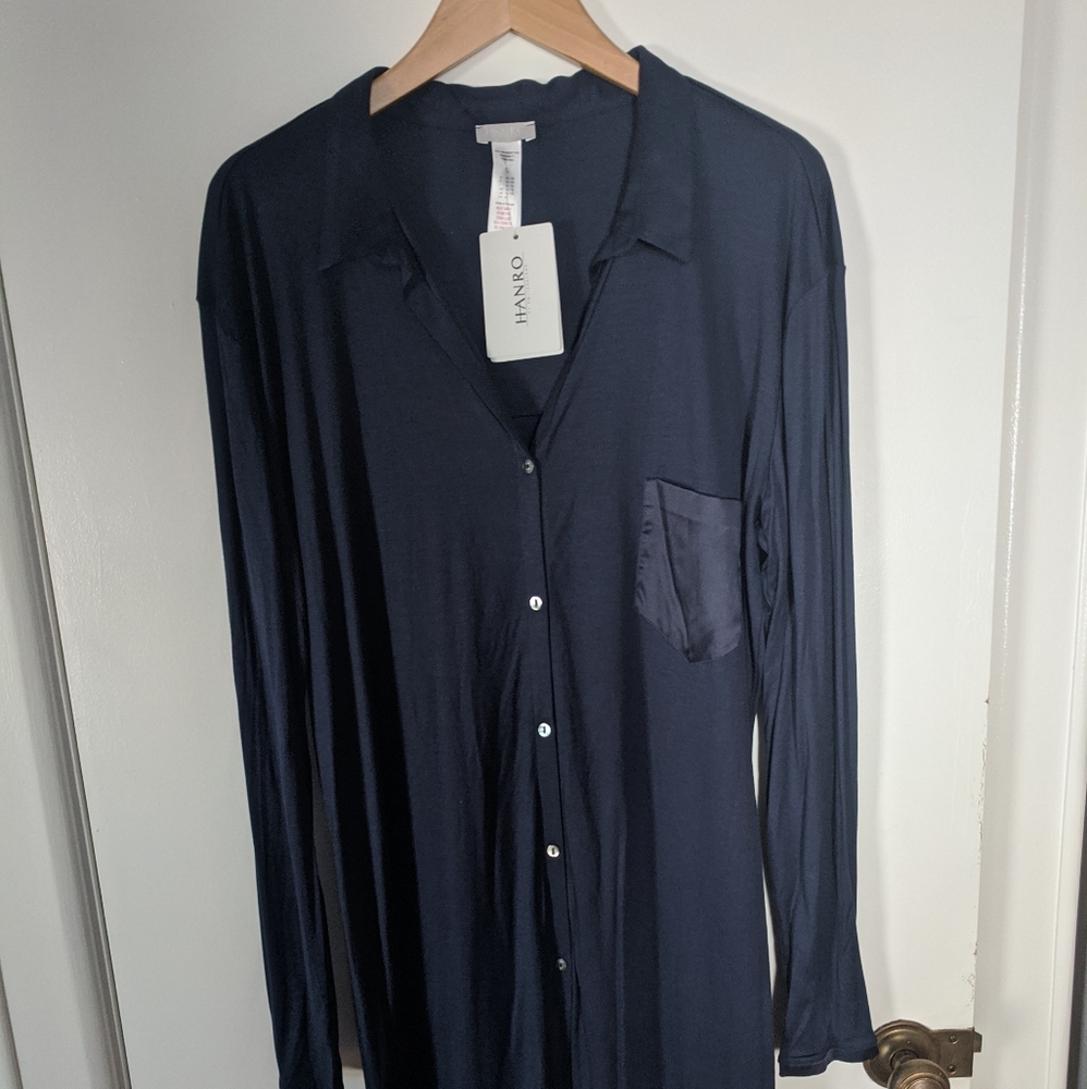 Hanro Long Sleeved Night Shirt